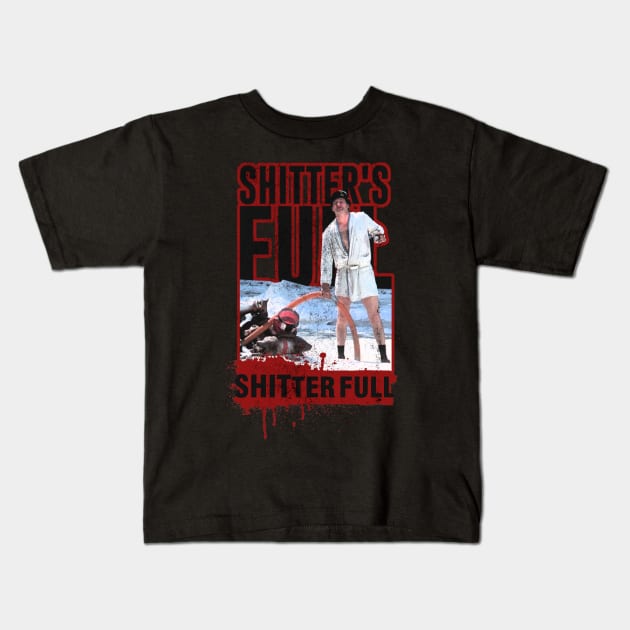 shitters full - christmas vacation Kids T-Shirt by Nwebube parody design